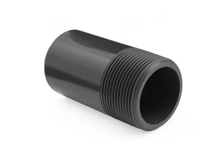 2 1/2" Plain : Threaded PVC Barrel Nipple