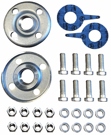 33SV (2-1/2") Flange Kit, galvanised