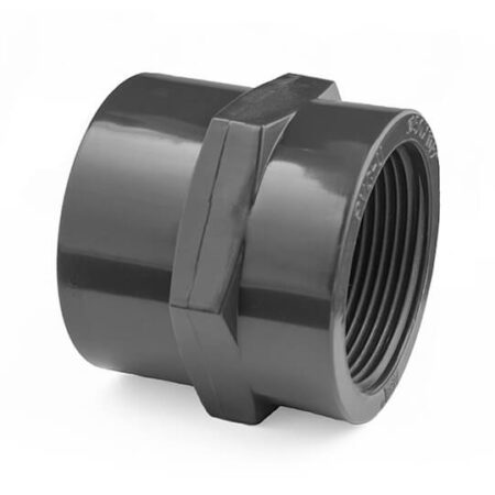 63mm - 2" Plain : FBSP Tapered Threaded PVC Socket
