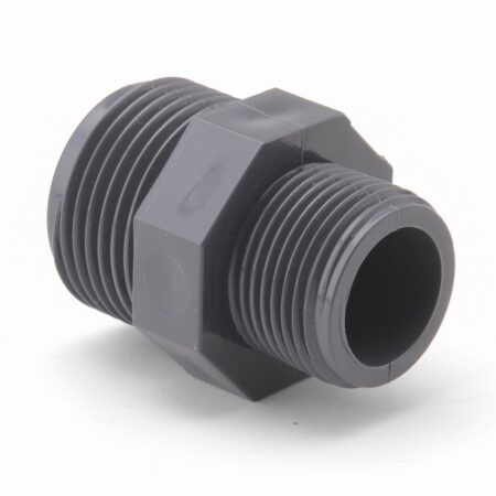 PVCu Reducing Nipple Threaded 2 1/2" x 2"
