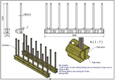 5.5 Ton 10' Slab Rack - Image 3